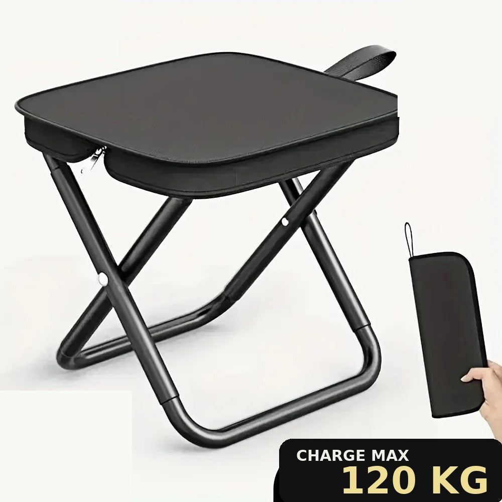 Tabouret Pliant Compact de Camping – Ultra Léger 700 g - NomadLite