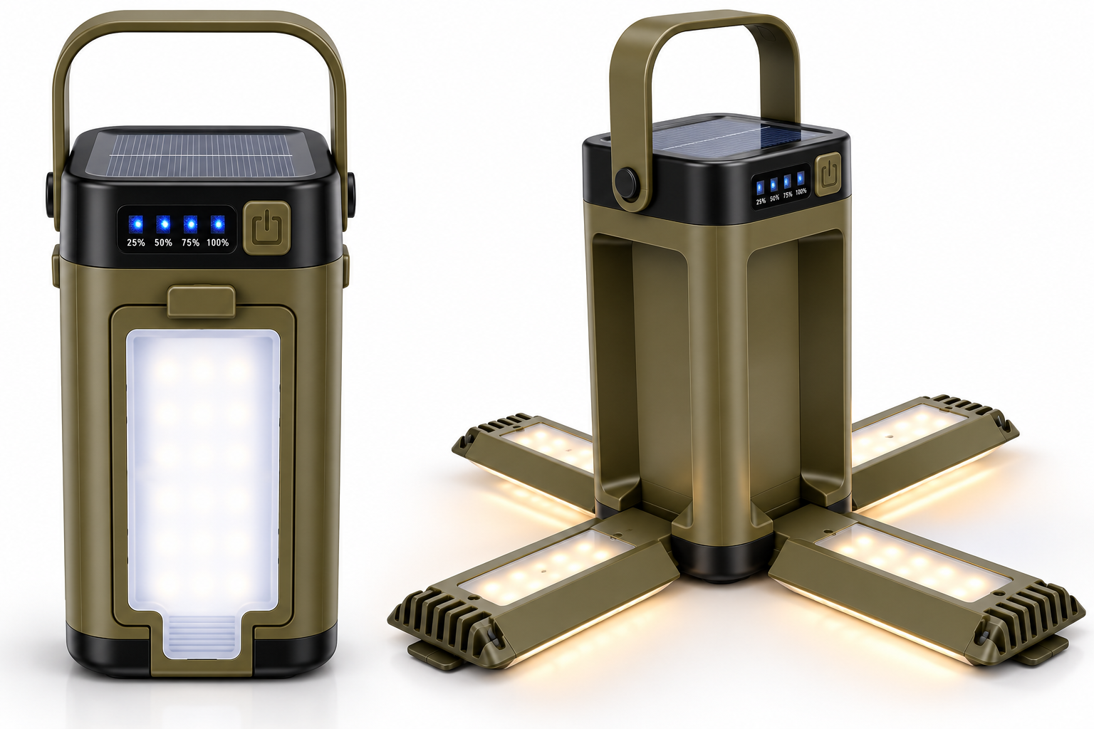 Lampe De Camping LED Multifonction Rechargeable Solaire - NomadLite