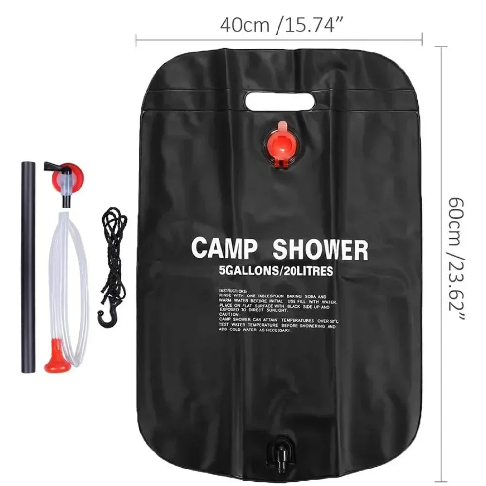 Sac De Douche Solaire 20 L Pour Camping Et Plage - NomadLite