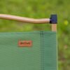 Chaise pliante basse glamping vert acier - Image 3