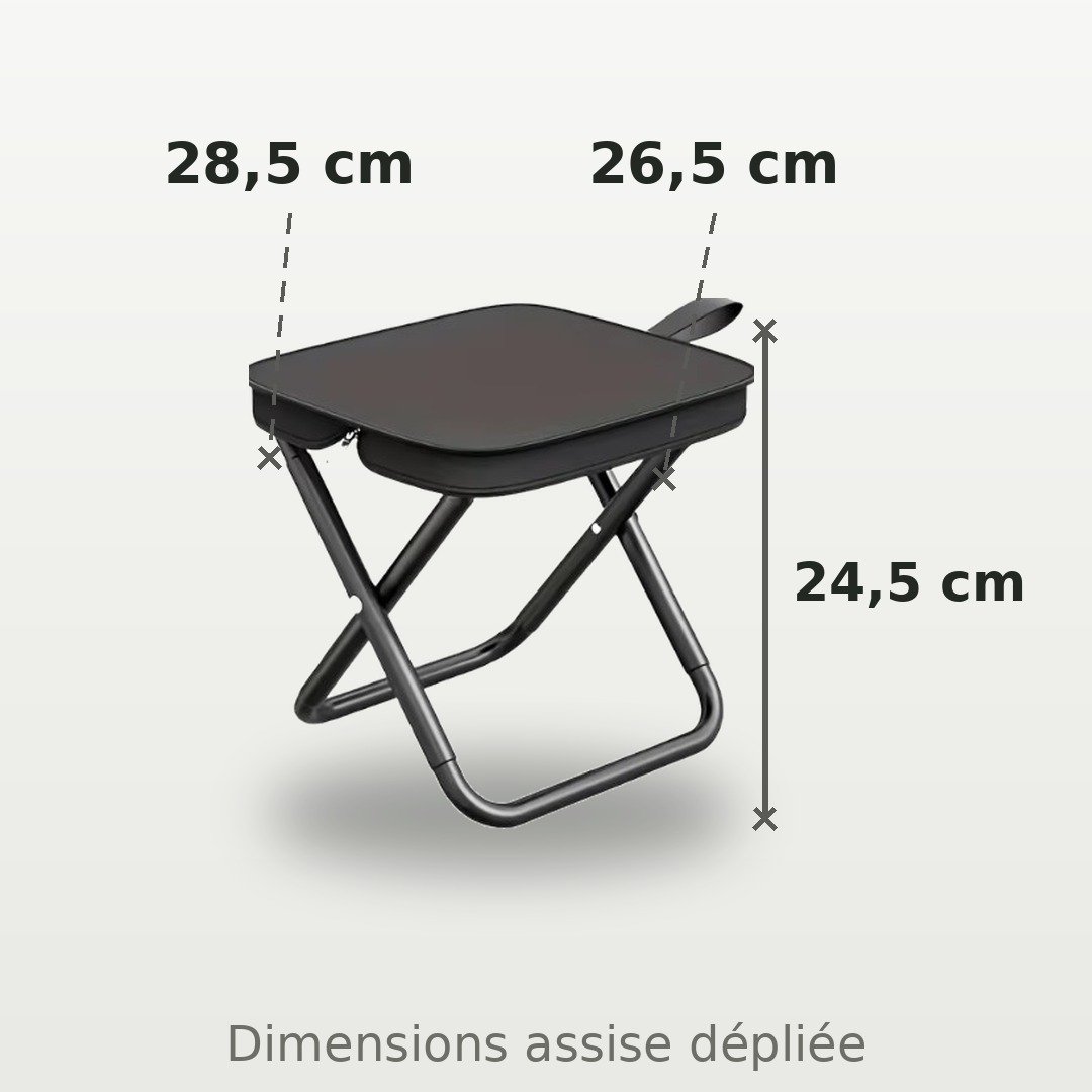Tabouret de sac à dos pliable, Portable - Image 3